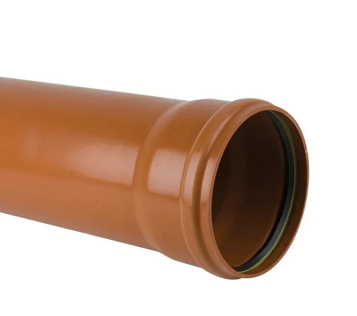 Industrial Downpipe 200mm Terracotta 3m Length