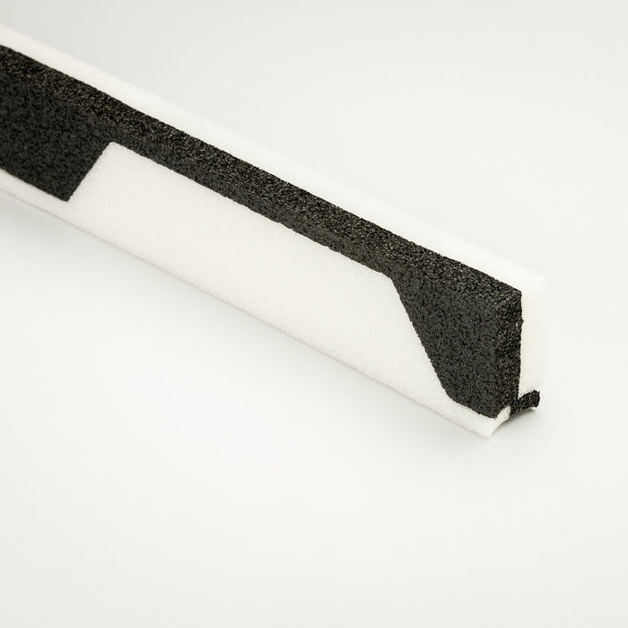 Pairs of Profiled Foam Fillers To Fit 32/1000 (25mm) Black with 6mm Base