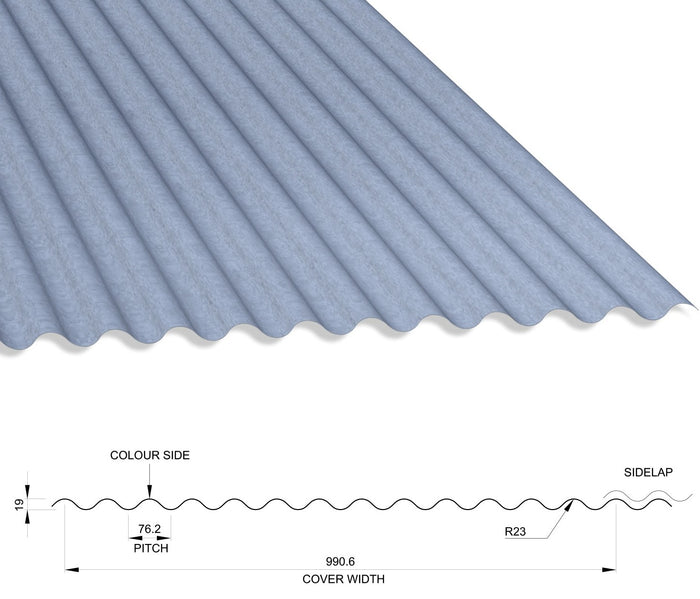 Galvanised Corrugated Roofing Sheets 0.7 Thick 13/3