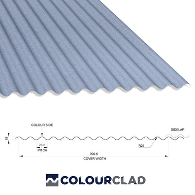 13/3 Corrugated 0.5 Thick Galvanised Roof Sheet 1000mm Width With Anticon