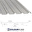 Clearance 32/1000 Box Profile 0.5 Thick Polyester Metal Sheet Goosewing Grey