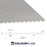 13/3 Corrugated 0.5 Thick PVC Plastisol Coated Roof Sheet Goosewing Grey (10A05) 1000mm Width