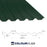 34/1000 Box Profile 0.5 Thick Polyester Paint Coated Roof Sheet Juniper Green (12B29) 1000mm Width With Anticon