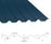 34/1000 Box Profile 0.5 Thick PVC Plastisol Coated Roof Sheet Slate Blue (18B29) 1000mm Width