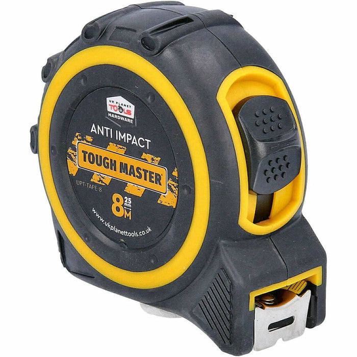 Tough Master 8m Anti Impact Rust Proof Tape Measure - Colour Clad