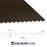 0.5mm PVC Roofing Sheet With Anticon in Vandyke Brown - 13/3