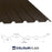 32/1000 Box Profile 0.7 PVC Plastisol Coated Roof Sheet Vandyke Brown (08B29) 1000mm Width