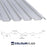 32/1000 Box Profile 0.7 Thick Polyester Paint Coated Roof Sheet White (00E55) 1000mm Width With Anticon