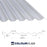 34/1000 Box Profile 0.7 PVC Plastisol Coated Roof Sheet White (00E55) 1000mm Width